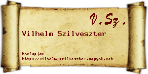 Vilhelm Szilveszter névjegykártya